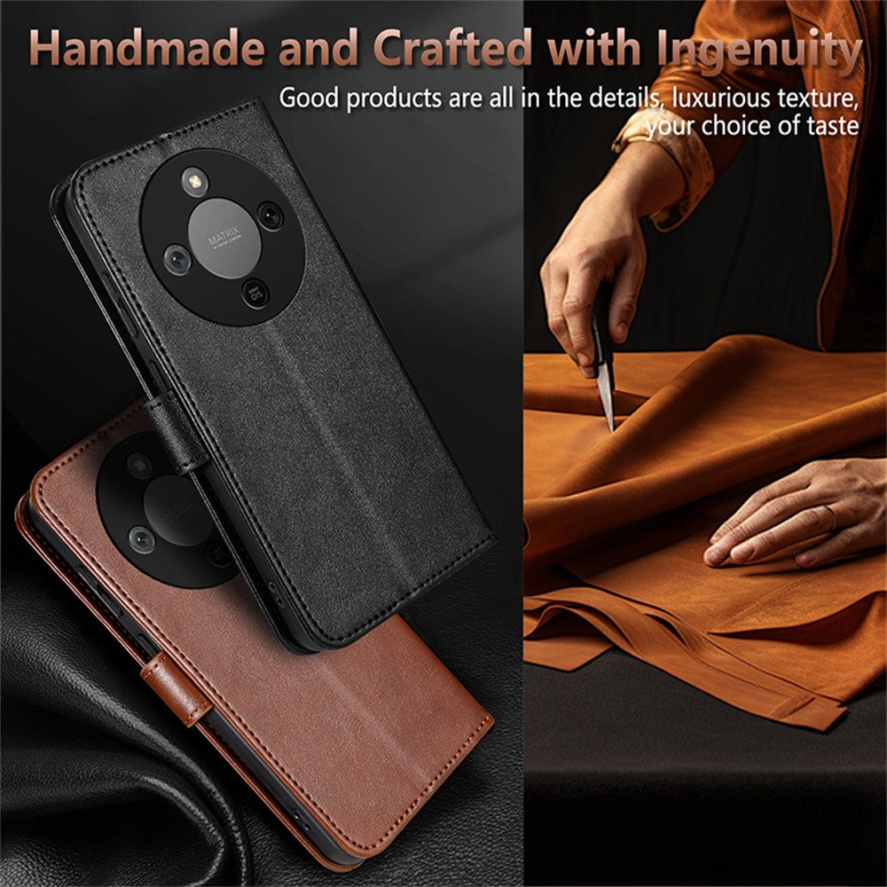 AZNS For Honor Magic8 Lite 5G / X9d 5G / X70 5G Case Anti-Scratch PU Leather Stand Wallet Phone Cover