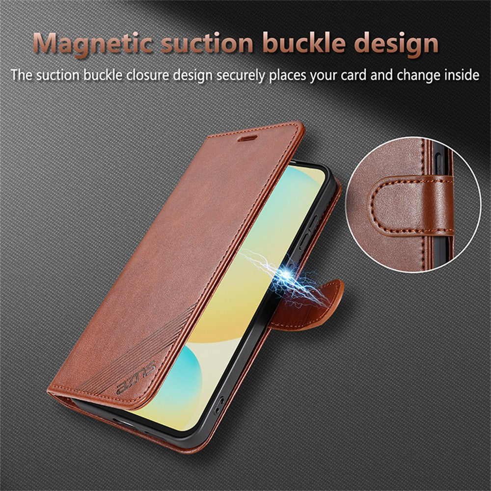 AZNS For Honor Magic8 Lite 5G / X9d 5G / X70 5G Case Anti-Scratch PU Leather Stand Wallet Phone Cover