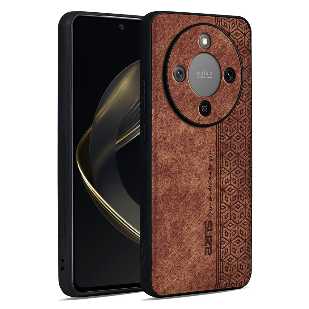 AZNS For Honor Magic8 Lite 5G / X9d 5G / X70 5G Case Protective PU Leather Covered TPU Phone Shell