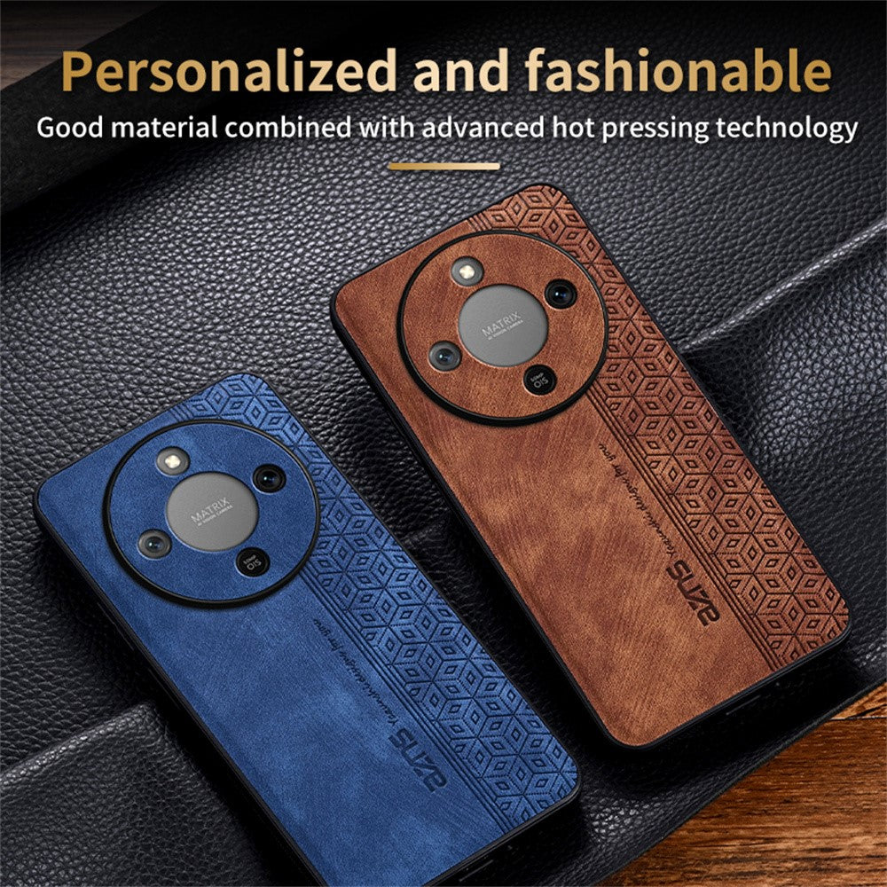 AZNS For Honor Magic8 Lite 5G / X9d 5G / X70 5G Case Protective PU Leather Covered TPU Phone Shell