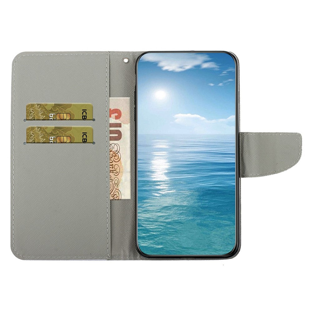 Galaxy S25 FE Wallet-Hülle – Musterdruck, mit Ständer & Riemen