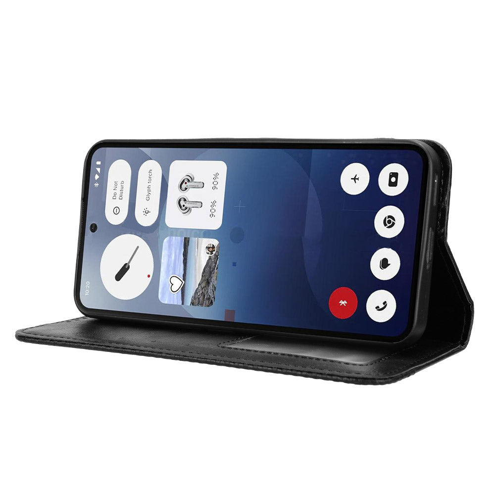 Nothing Phone (3) 5G Wallet-Handyhülle – Aus strapazierfähigem PU-Leder, mit Standfunktion & integriertem Portemonnaie