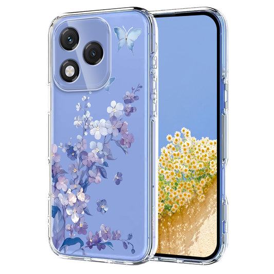 Honor 400 Lite 5G Handyhülle – Schmetterlings-Blumenmuster-Druck TPU