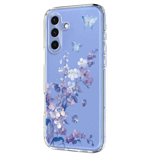 Galaxy S25 FE Schutzhülle – Mit Blumen- Schmerttlingmuster & Stoßfest