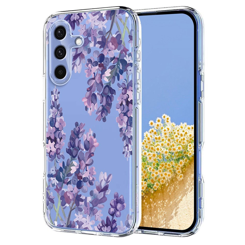 Galaxy S25 FE Schutzhülle – Mit Blumen- Schmerttlingmuster & Stoßfest