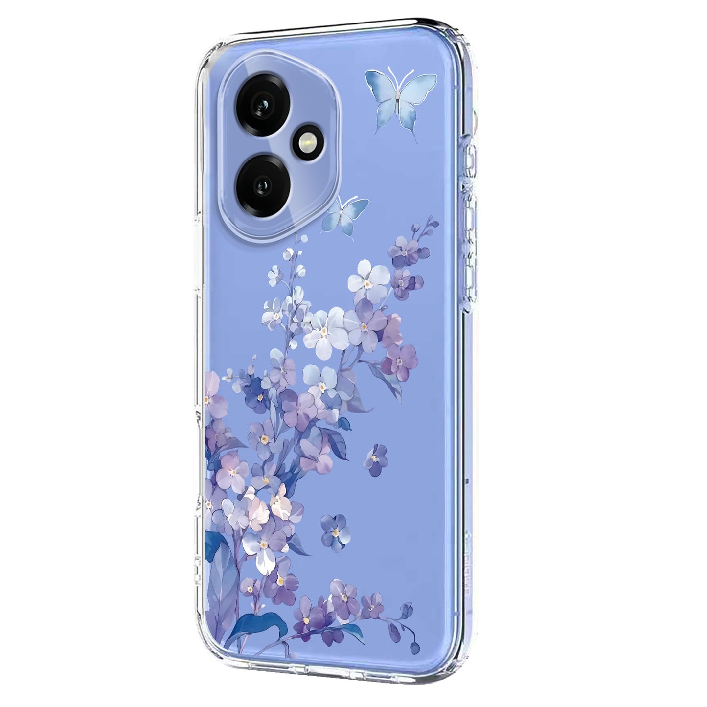 For Honor 400 5G (Global) Case Butterfly Floral Pattern Printing TPU Phone Back Cover