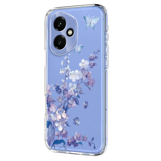 Honor 400 5G (Global) Handyhülle – Schmetterlings-Blumenmuster-Druck TPU