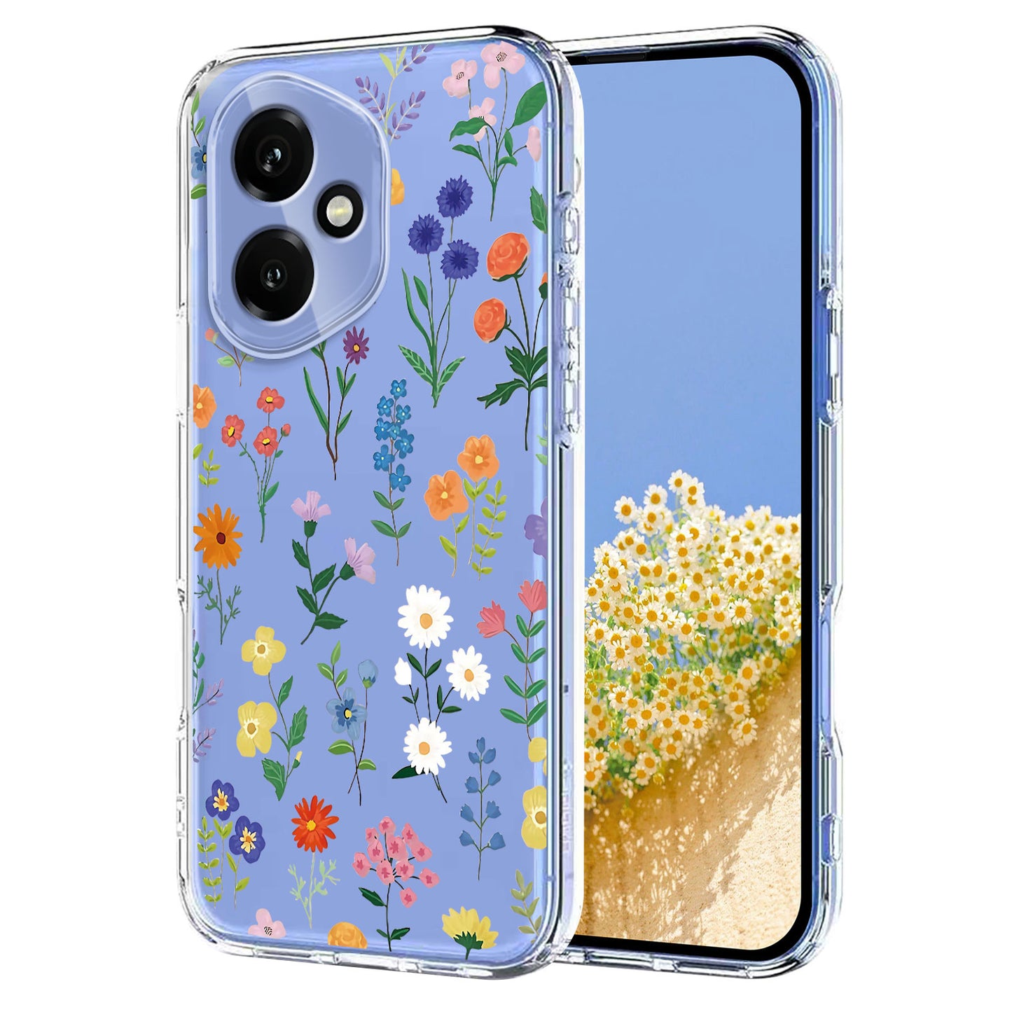 For Honor 400 5G (Global) Case Butterfly Floral Pattern Printing TPU Phone Back Cover
