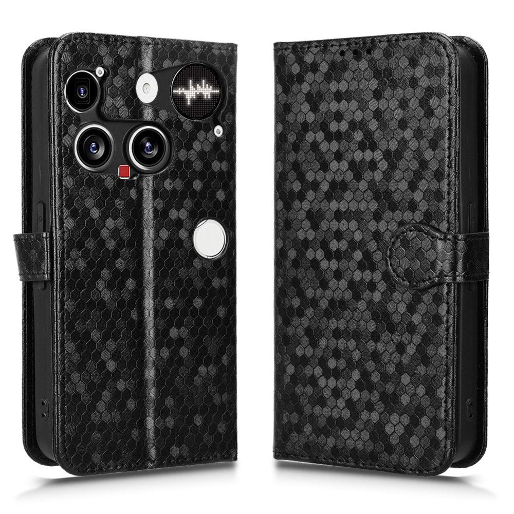 Nothing Phone (3) 5G Wallet-Handyhülle – Mit Magnetverschluss & Punktmuster