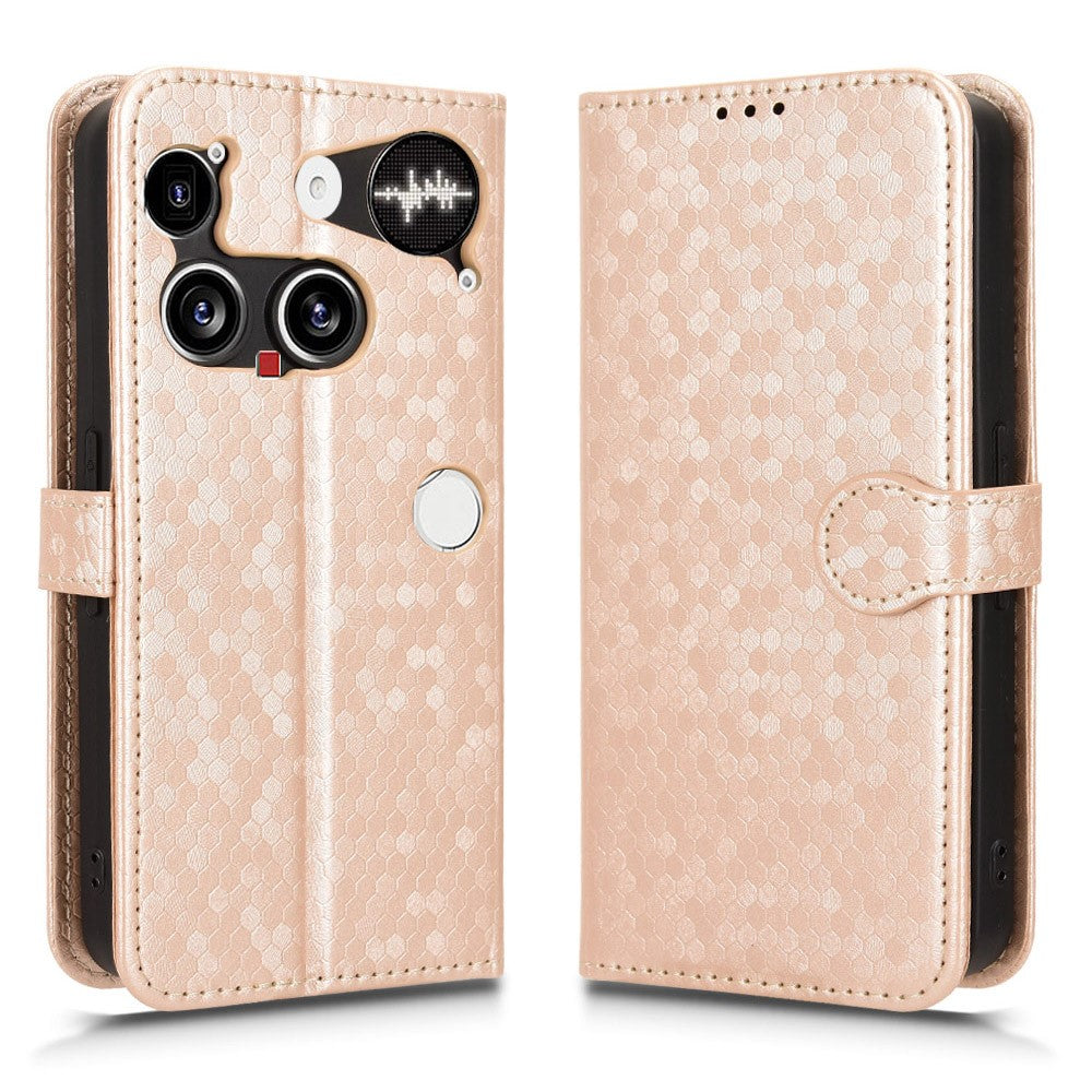 Nothing Phone (3) 5G Wallet-Handyhülle – Mit Magnetverschluss & Punktmuster