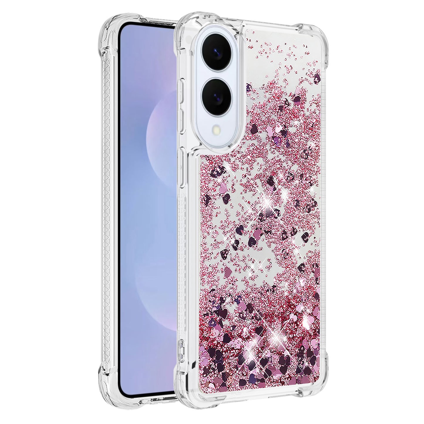 Galaxy S25 Edge Glitzer-Hülle – Stoßfest & mit Treibsand