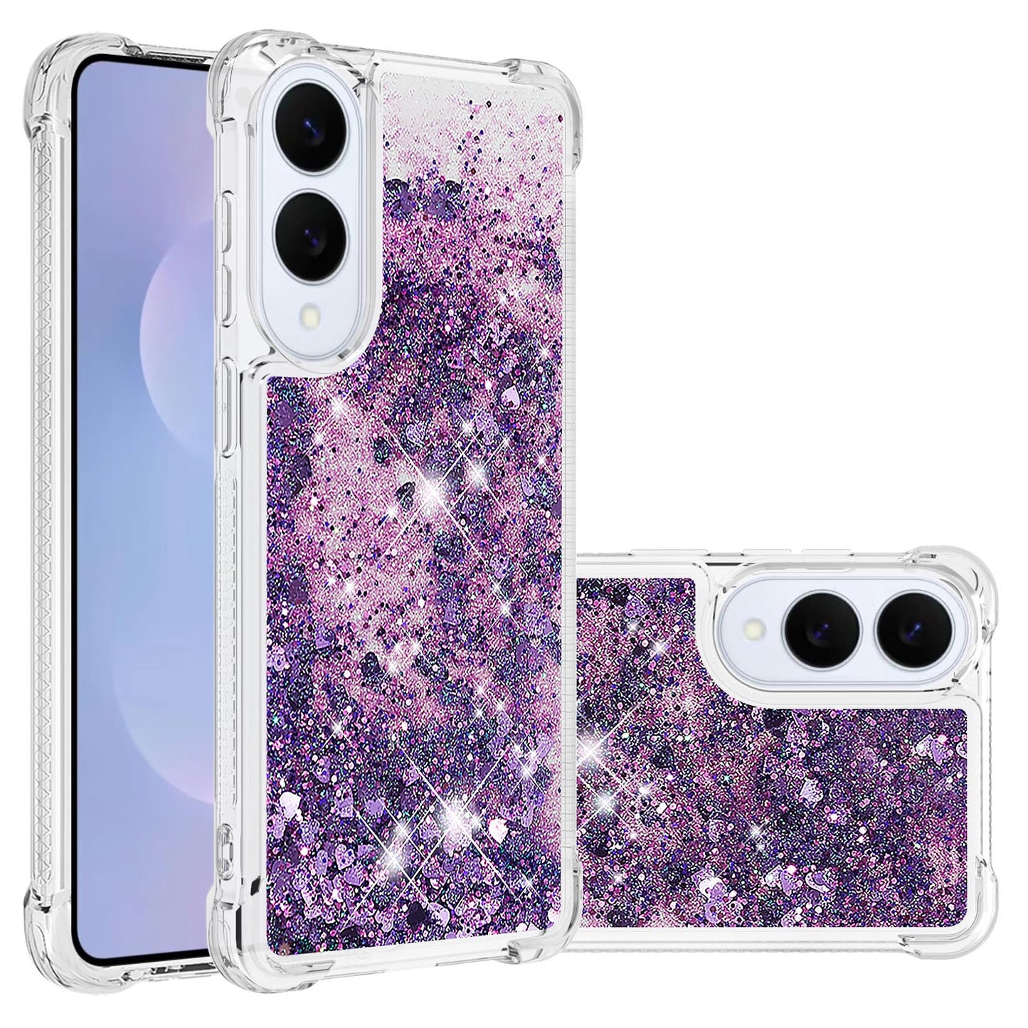 Galaxy S25 Edge Glitzer-Hülle – Stoßfest & mit Treibsand