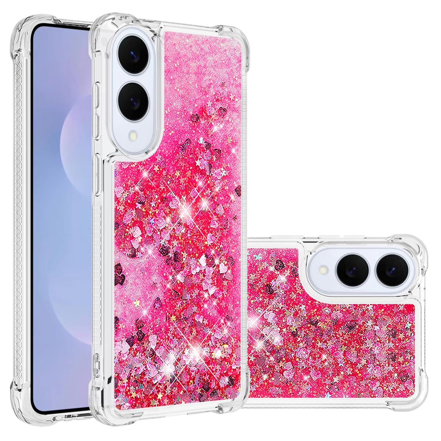 Galaxy S25 Edge Glitzer-Hülle – Stoßfeste Handyrückseite