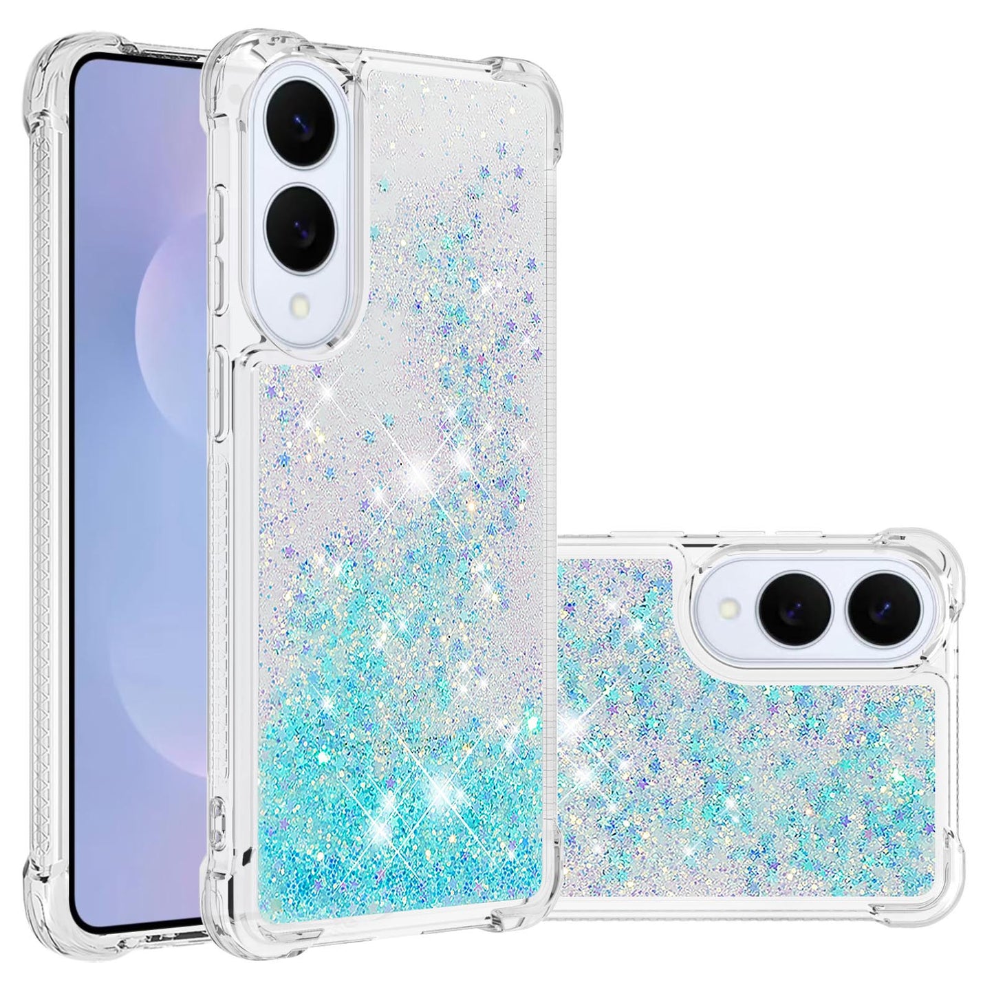 Galaxy S25 Edge Glitzer-Hülle – Stoßfest & mit Treibsand