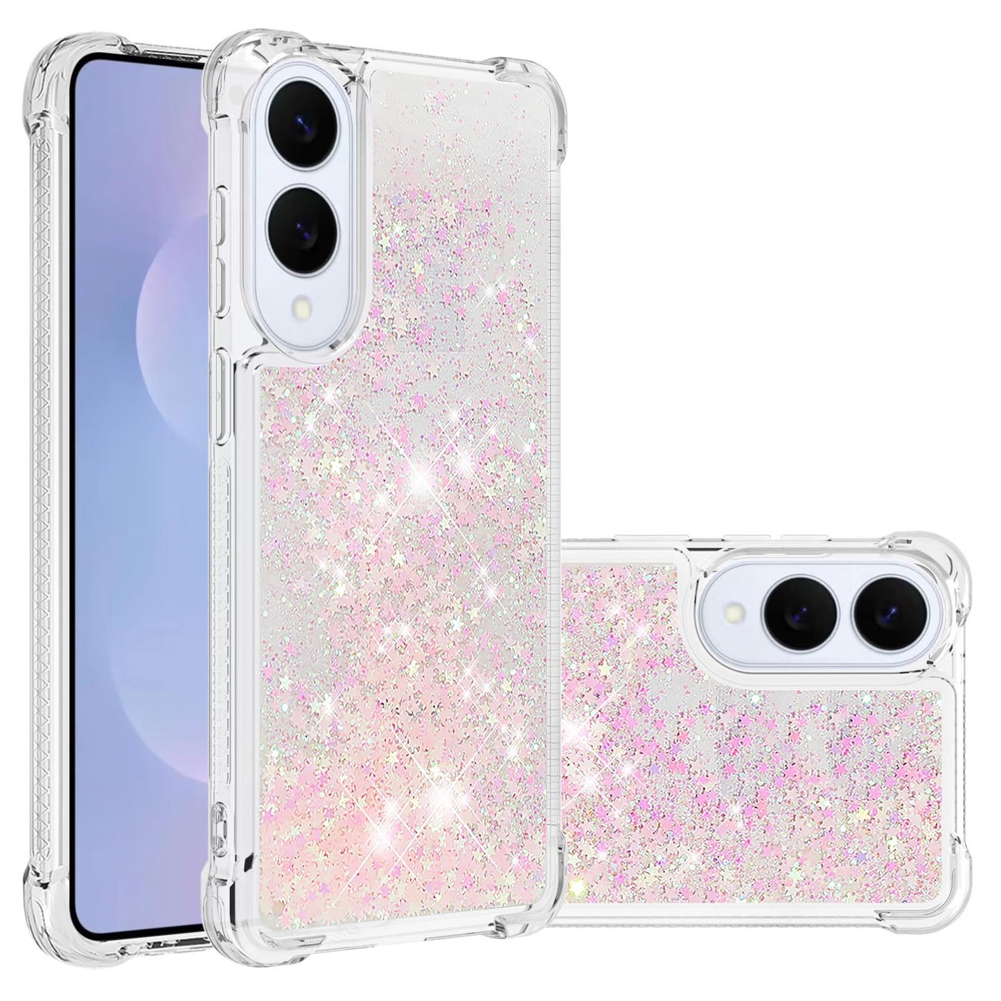 Galaxy S25 Edge Glitzer-Hülle – Stoßfest & mit Treibsand