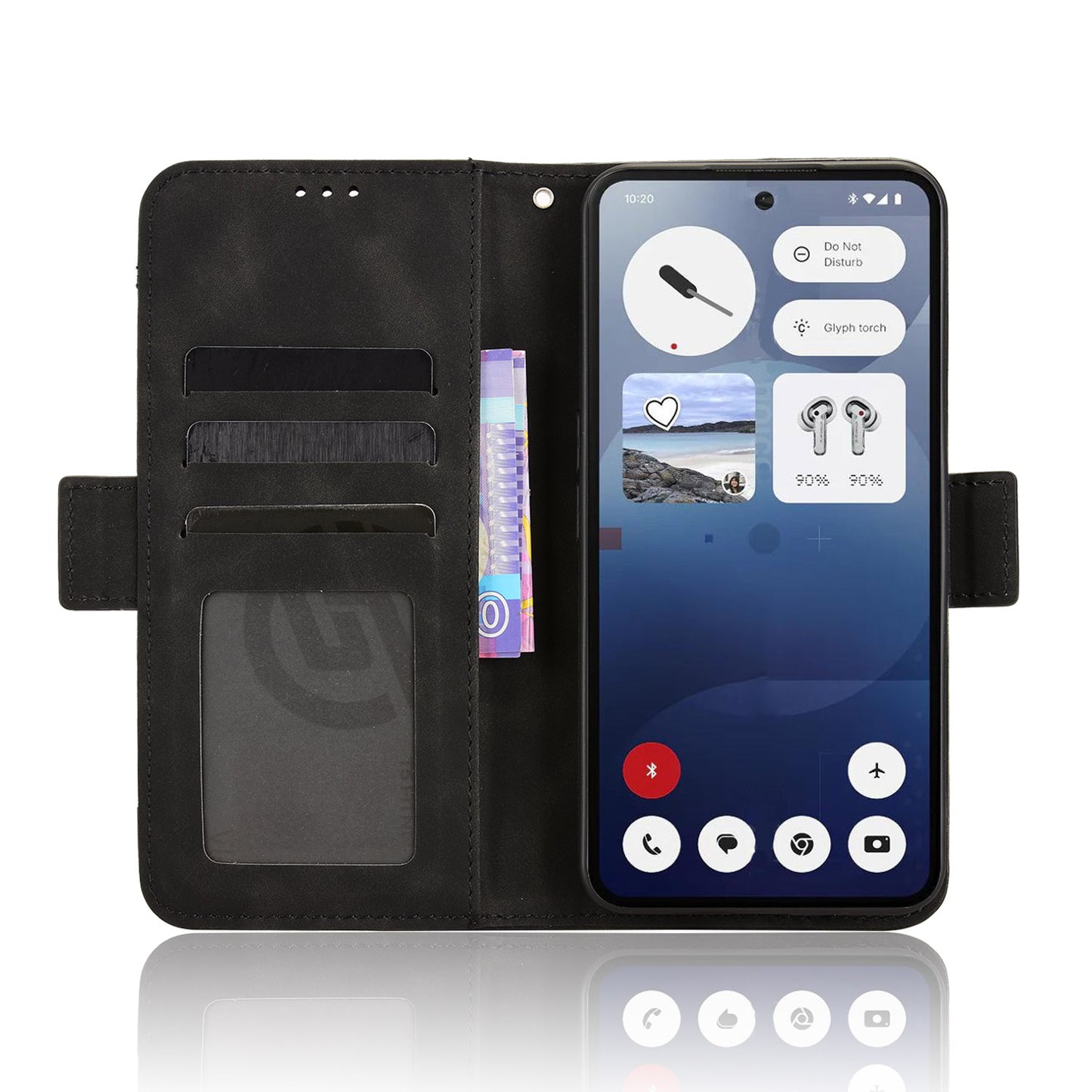 For Nothing Phone (3) 5G Leather Case Phone Wallet Cover with Multiple Card Slots