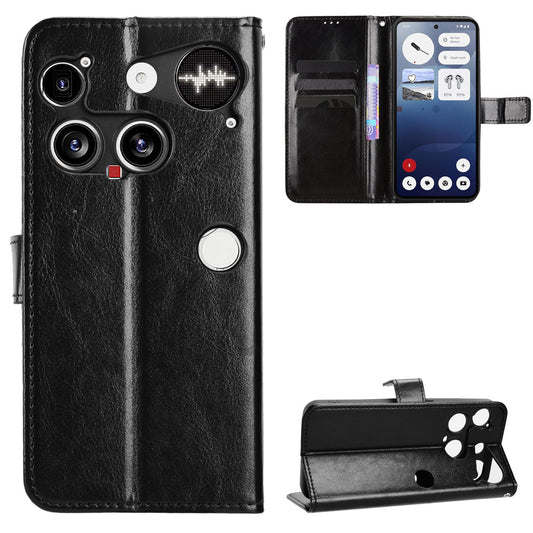 Nothing Phone (3) 5G Wallet-Handyhülle – Aus strukturiertem Leder