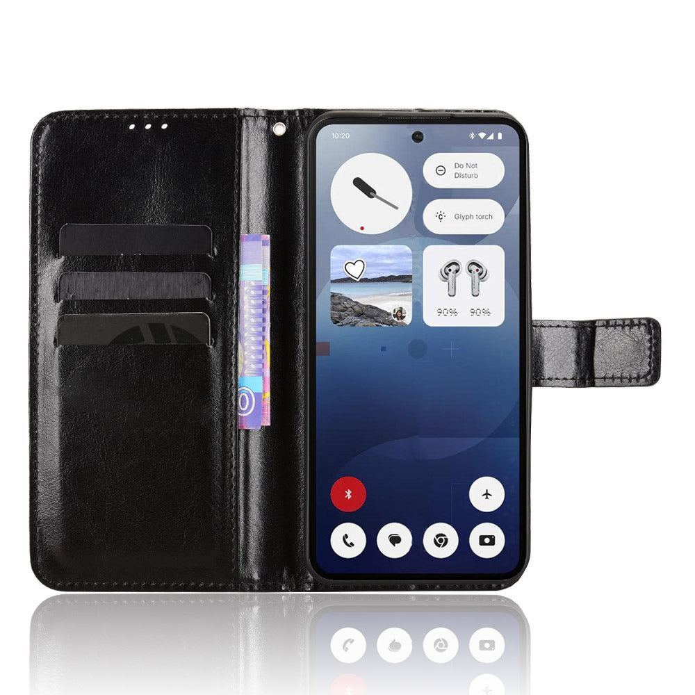 Nothing Phone (3) 5G Wallet-Handyhülle – Aus strukturiertem Leder