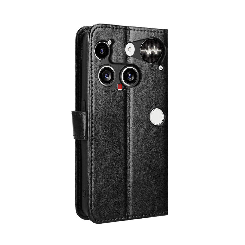 Nothing Phone (3) 5G Wallet-Handyhülle – Aus strukturiertem Leder