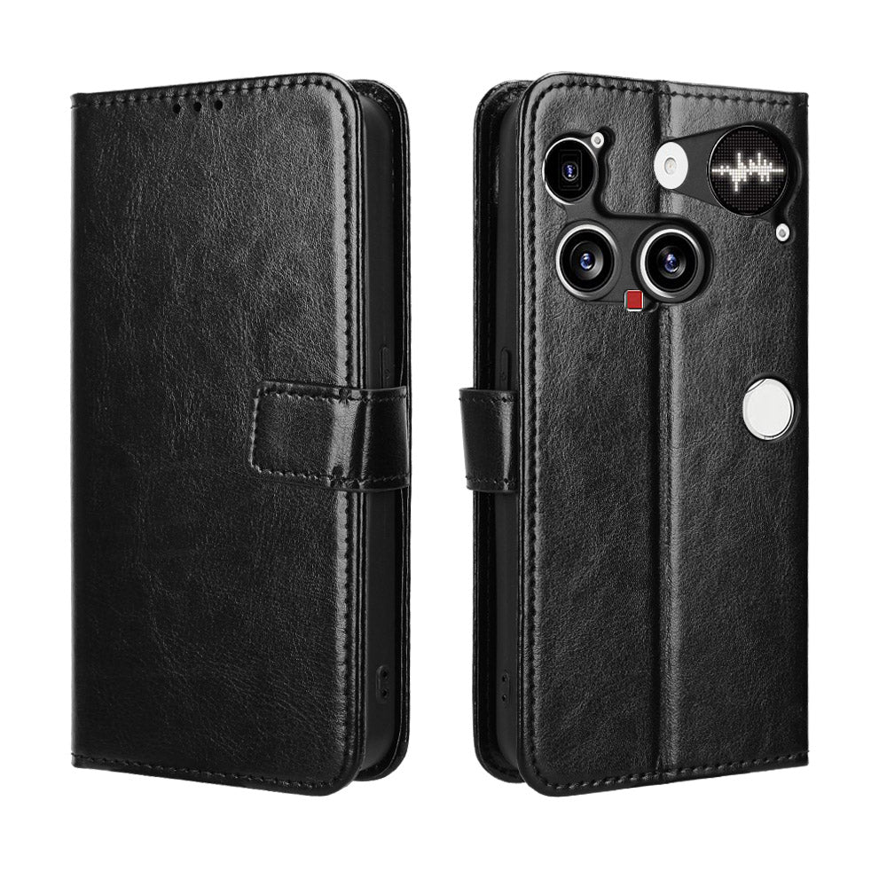 Nothing Phone (3) 5G Wallet-Handyhülle – Aus strukturiertem Leder