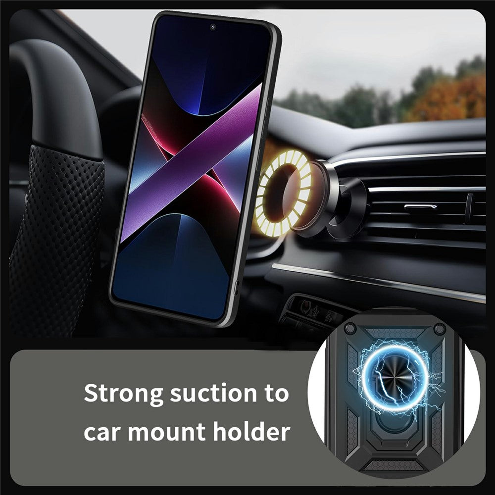 For Xiaomi Redmi 15C 5G (EU) (173mm) / 15C 4G (EU) (173mm) Case with Slide Camera Lid PC + TPU Kickstand Phone Cover