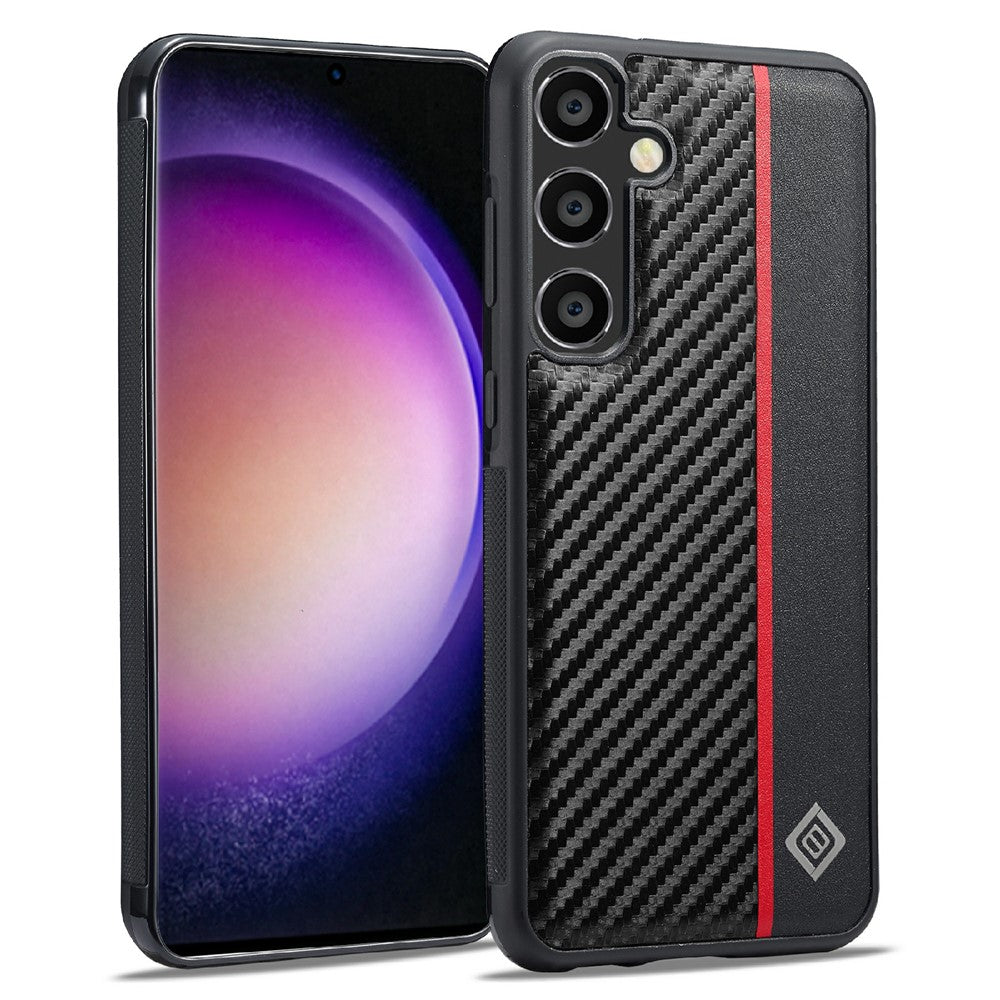 Galaxy S25 FE Stoßfeste Hülle - Carbonfaser-Optik