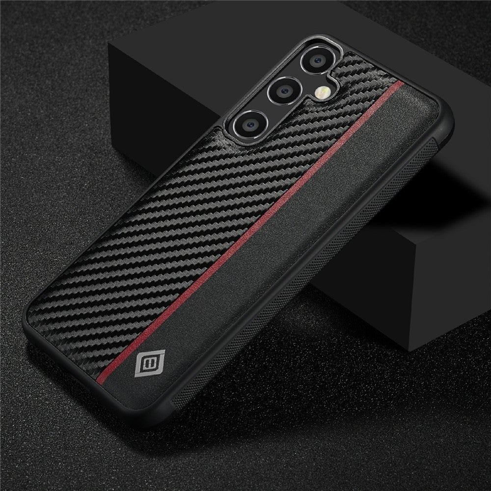 Galaxy S25 FE Stoßfeste Hülle - Carbonfaser-Optik