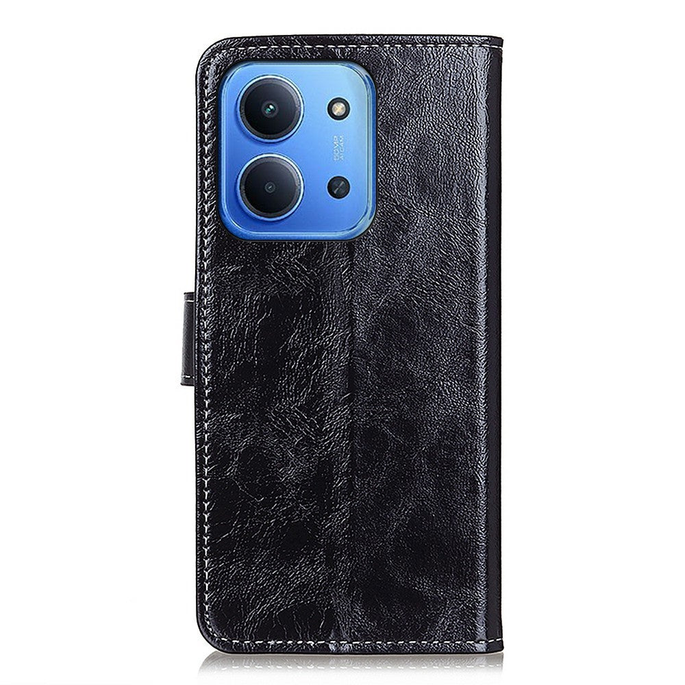 For Xiaomi Redmi 15C 5G (EU) (173mm) / 15C 4G (EU) (173mm) Case Wallet Leather Phone Cover Crazy Horse Texture