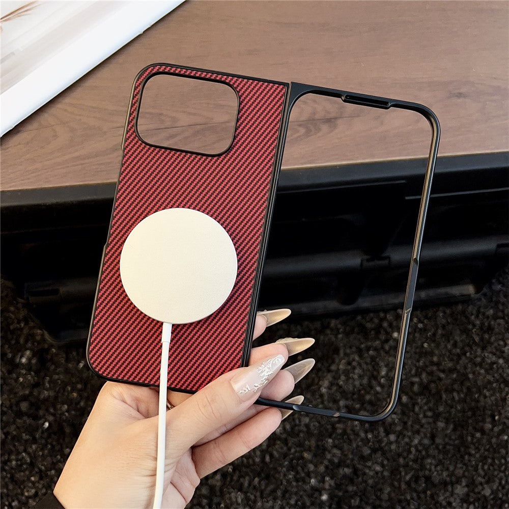 For Google Pixel 10 Pro Fold Magnetic Case Carbon Fiber Texture Folding Phone Cover