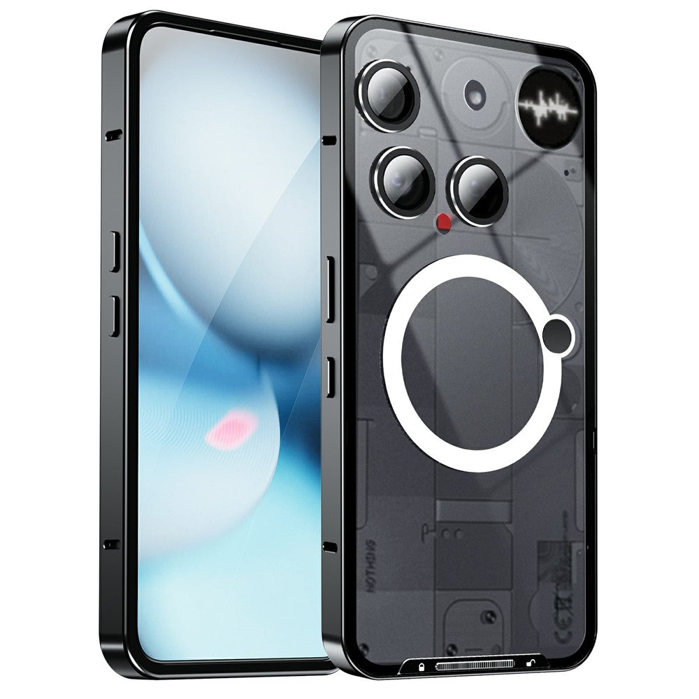 Nothing Phone (3) 5G Handyhülle – Stoßfest & schlank, mit Metallrahmen, magnetischer Rückseite & integrierter Objektivabdeckung