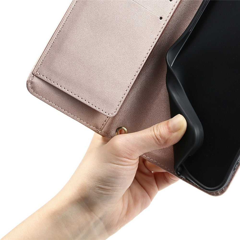 For Xiaomi 15 Ultra Case Ring Buckle Wallet Stand Rhombus Crossbody Leather Mobile Cover