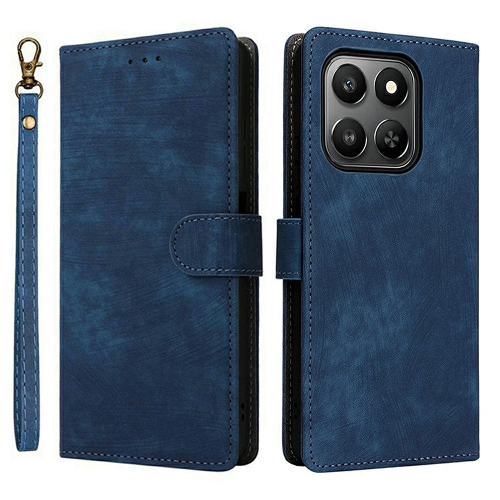 For Honor 400 Smart 5G / 4G / X7d 4G Case Wallet RFID Blocking PU Leather Phone Cover Stand with Strap