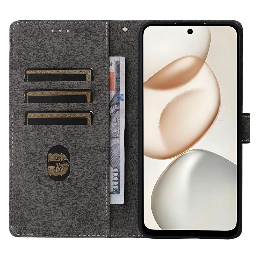 For Honor 400 Smart 5G / 4G / X7d 4G Case Wallet RFID Blocking PU Leather Phone Cover Stand with Strap