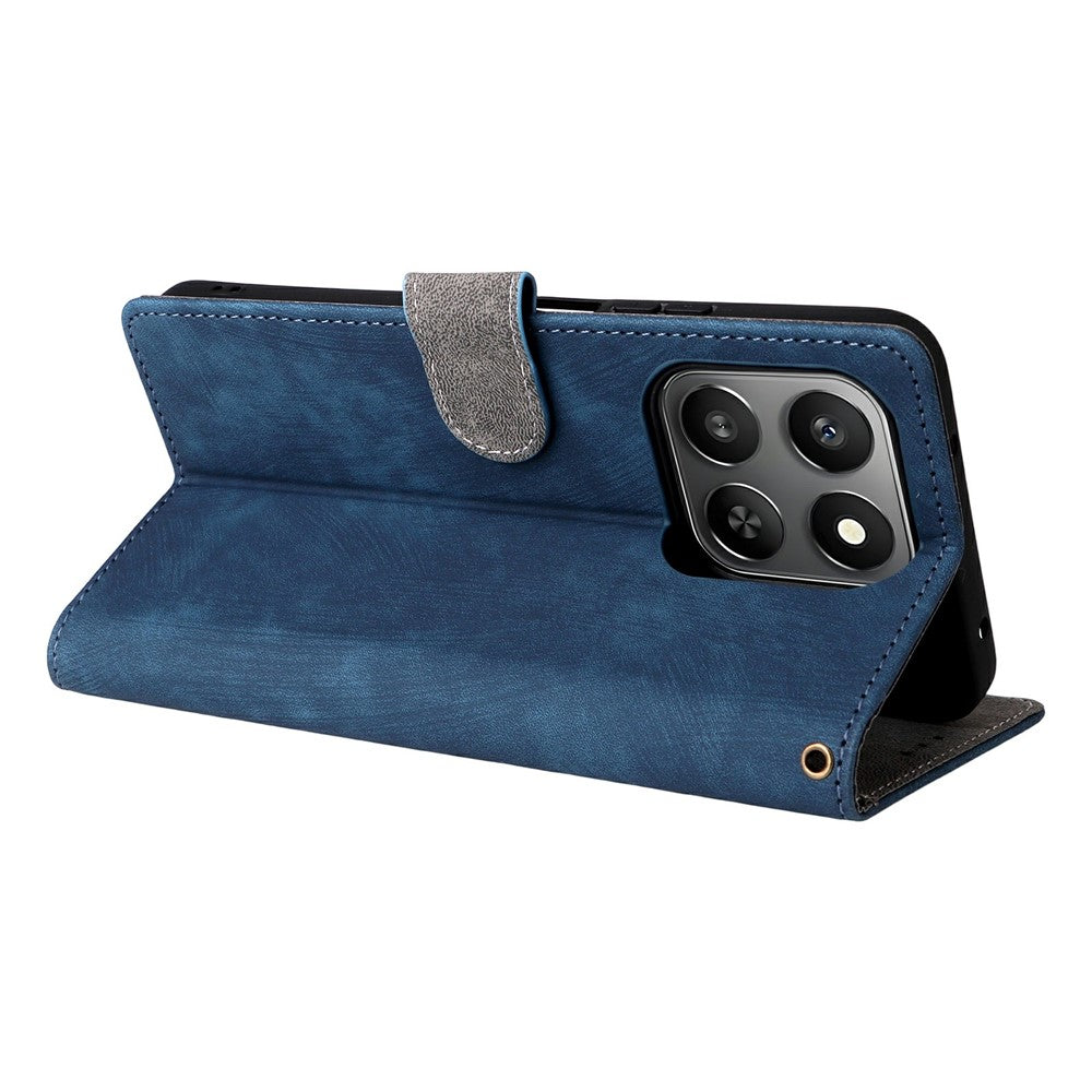 For Honor 400 Smart 5G / 4G / X7d 4G Case Wallet RFID Blocking PU Leather Phone Cover Stand with Strap
