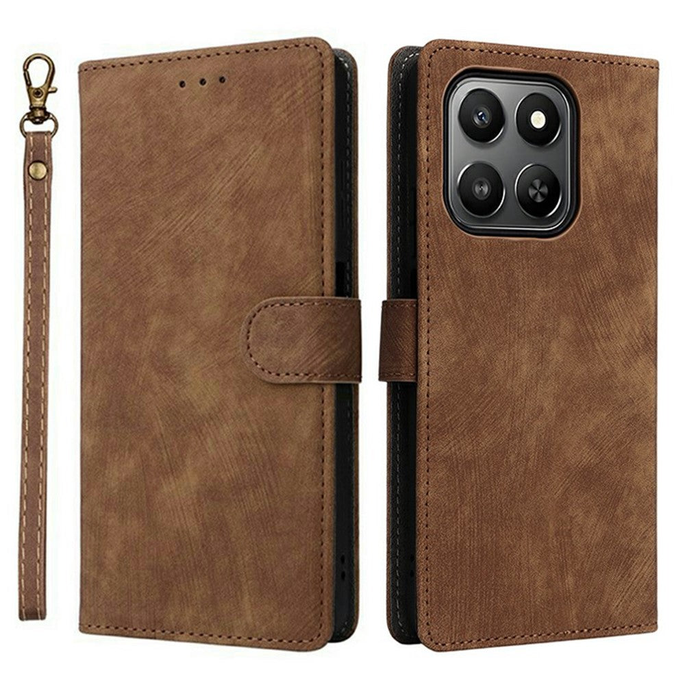 For Honor 400 Smart 5G / 4G / X7d 4G Case Wallet RFID Blocking PU Leather Phone Cover Stand with Strap