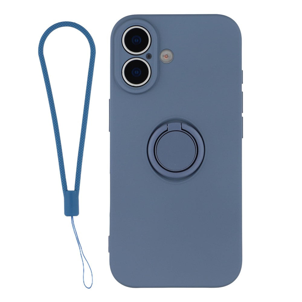 iPhone 17 Silikonhülle – Leicht & Mit Schwenkring-Ständer