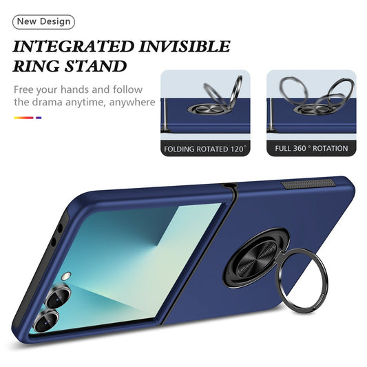 Galaxy Z Flip7 5G – Handyhülle aus Kunststoff und TPU, mit Ständer, mit Ringhalter