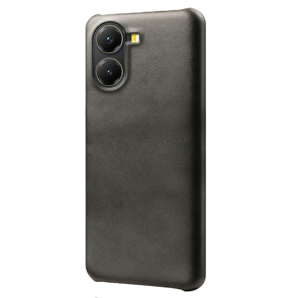 For Xiaomi Poco X7 Pro 5G Case Calf Texture PU Leather Hard PC Protective Phone Cover
