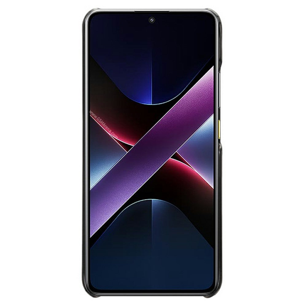 For Xiaomi Poco X7 Pro 5G Case Calf Texture PU Leather Hard PC Protective Phone Cover
