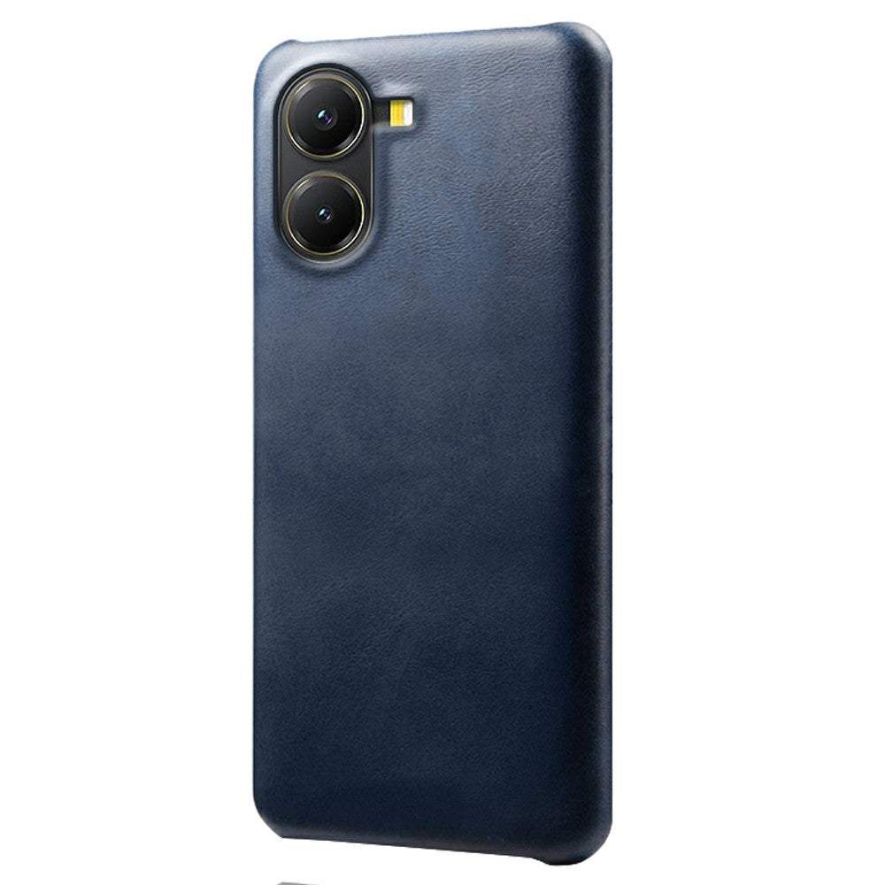 For Xiaomi Poco X7 Pro 5G Case Calf Texture PU Leather Hard PC Protective Phone Cover
