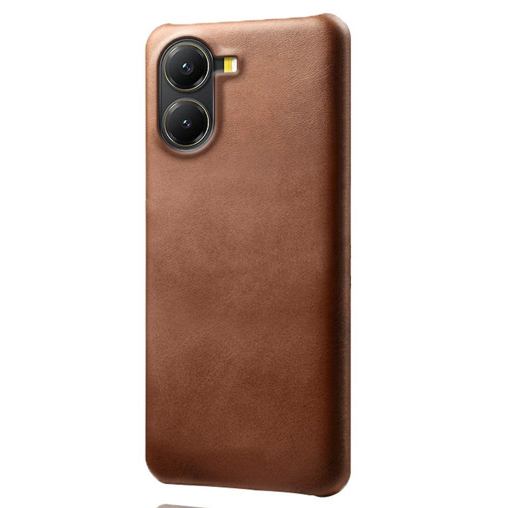 For Xiaomi Poco X7 Pro 5G Case Calf Texture PU Leather Hard PC Protective Phone Cover
