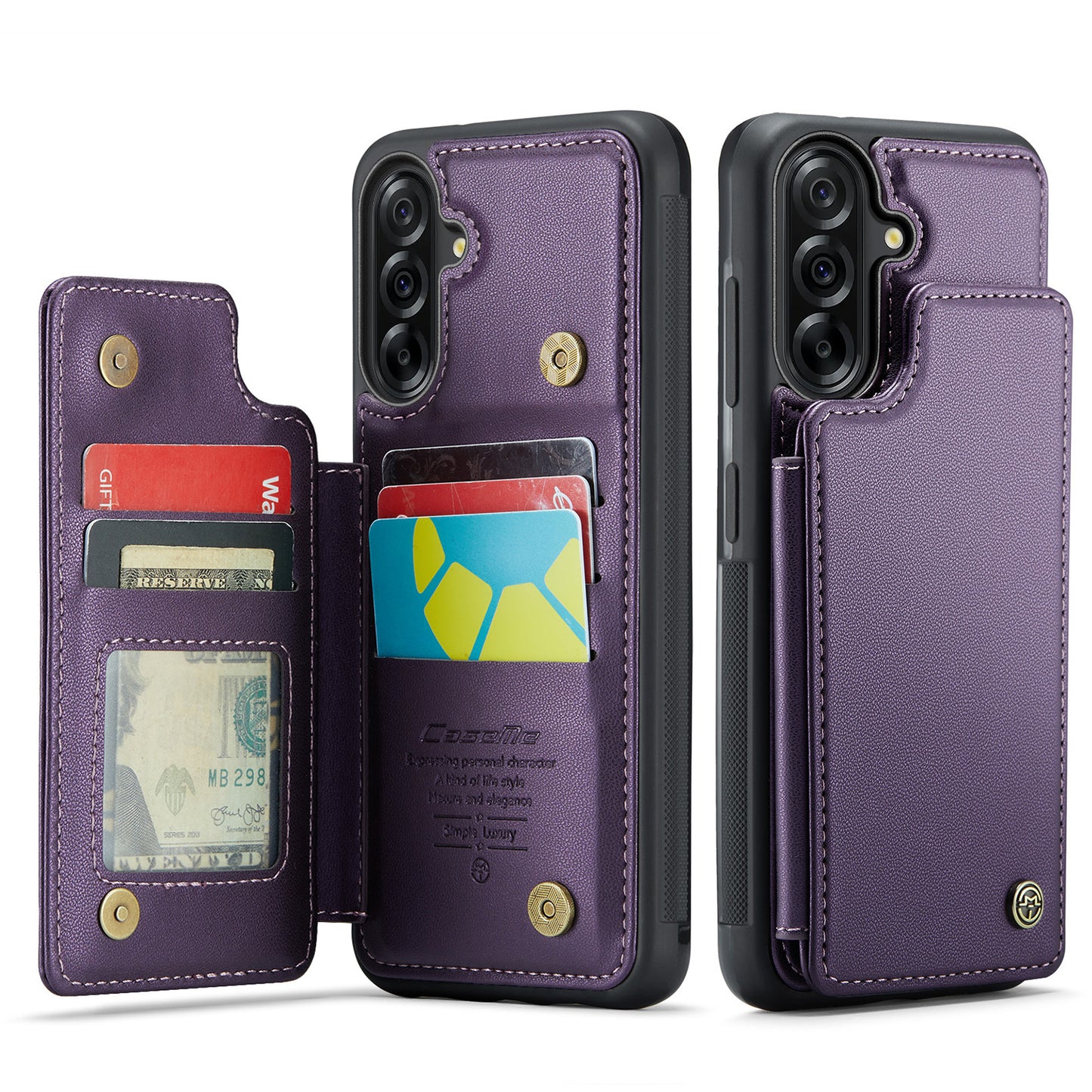 Galaxy A17 5G/4G Faltbare Wallet-Hülle – RFID & 5 Kartenfächer