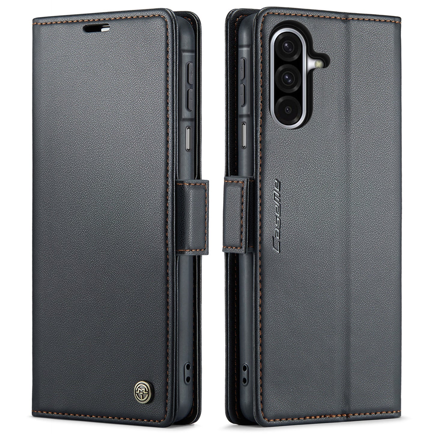 Galaxy A17 5G/4G Glänzende Wallet-Hülle – RFID-Schutz & Ständer