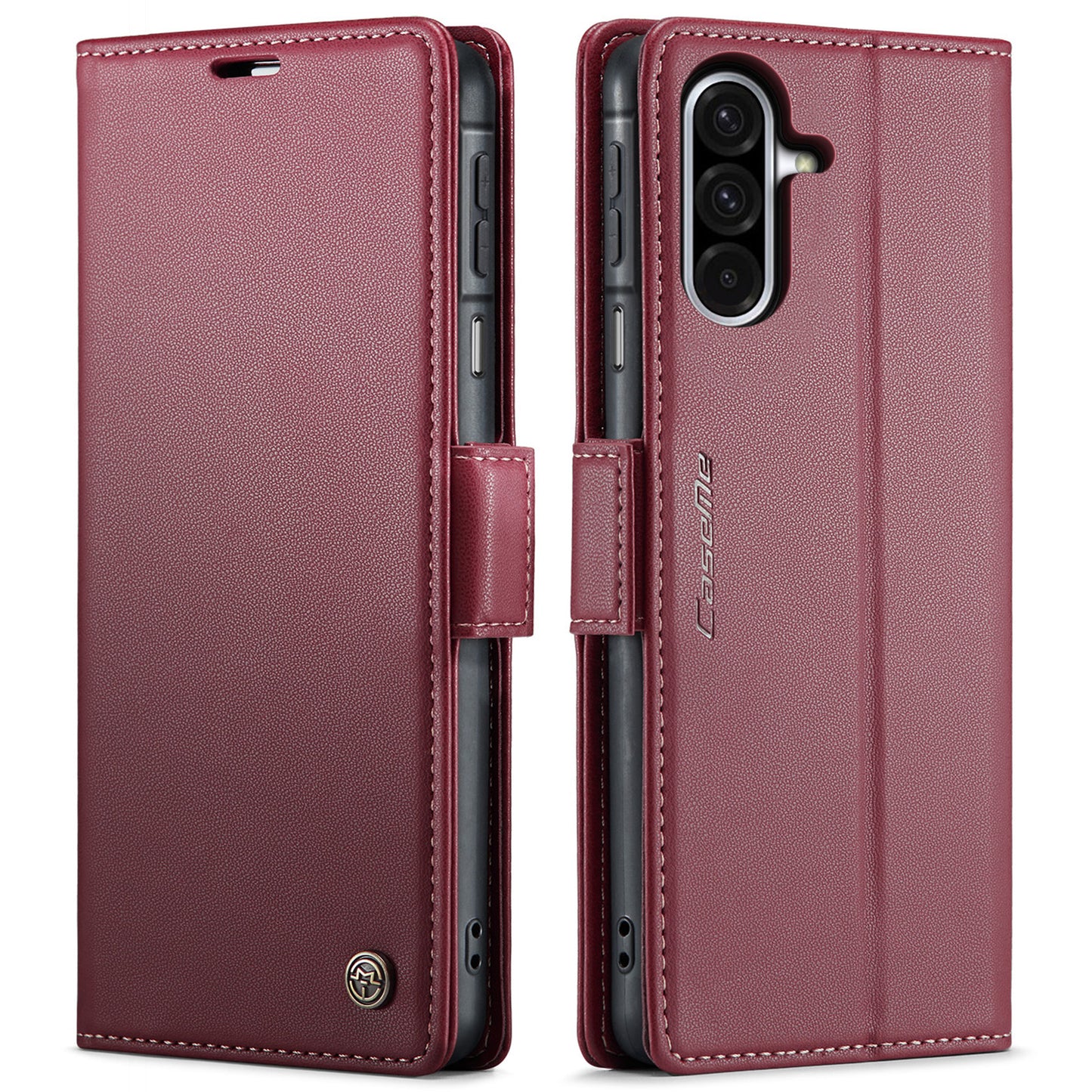 Galaxy A17 5G/4G Glänzende Wallet-Hülle – RFID-Schutz & Ständer