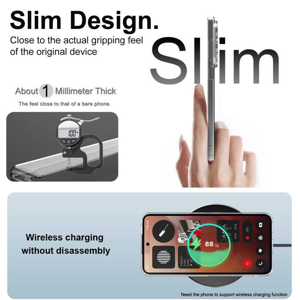 IMAK UX-5 Series For Nothing Phone (3a) Transparent TPU Phone Case Protective Phone Cover