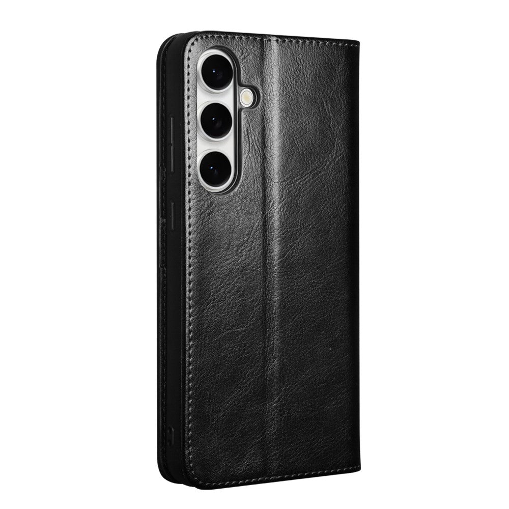 Galaxy S25 FE Echtleder-Handyhülle – Geldbörse & Standfunktion