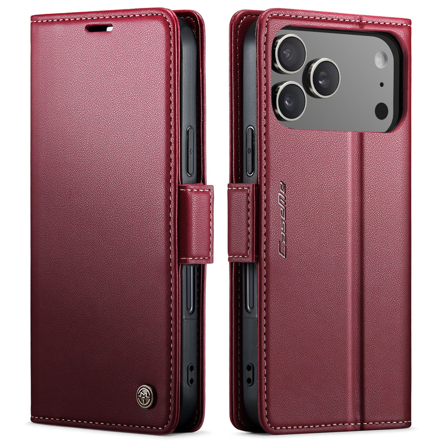 iPhone 17 Pro Glänzende Wallet-Hülle – RFID-Schutz & Ständer
