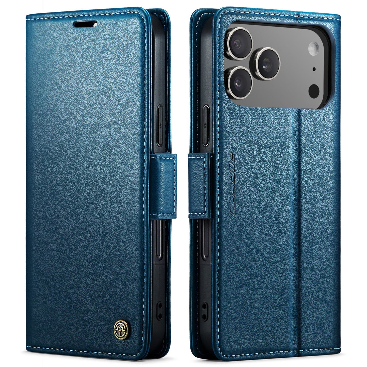 iPhone 17 Pro Max Glänzende Wallet-Hülle – RFID-Schutz & Ständer