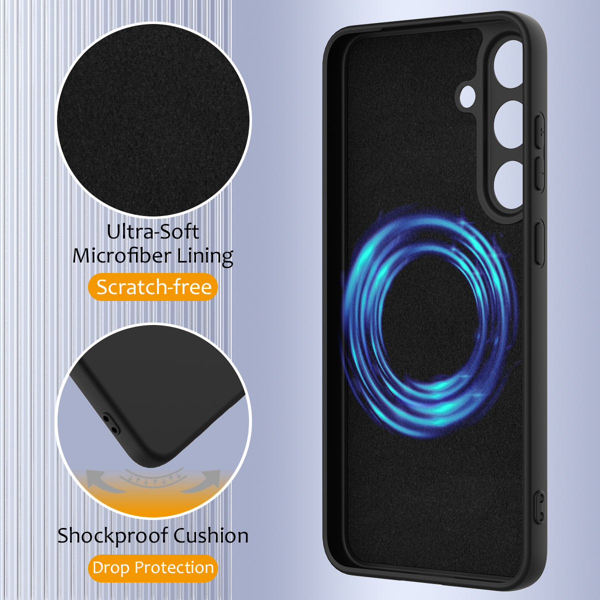 Galaxy S25 FE Silikonhülle – MagSafe-kompatibel, weich, stoßfest & rutschfest