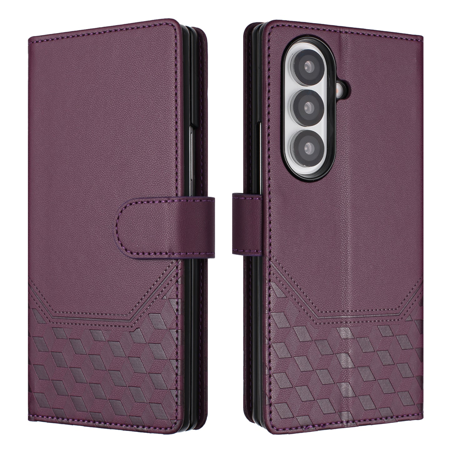 Galaxy Z Fold7 5G Lederhülle mit Riemen & RFID-Schutz